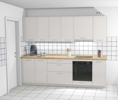 Renovierte, gemütliche 3-Zimmer-Wohnung mit EBK im Zentrum von Billerbeck - Moderne Einbauküche (85319)