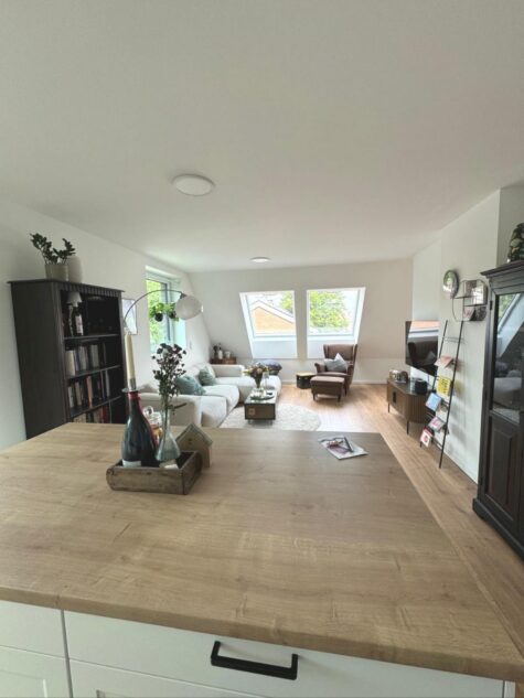 Individuelle 3-Zimmer-Maisonette-Wohnung, Balkon, Keller, TG-Stellplatz in Münster Gievenbeck - Küche / Wohnraum - aktuell (94951)