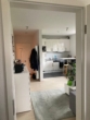 Moderne Küche und Flur - Single-Wohnung (nur für 1 Person) mit kleinem Balkon!