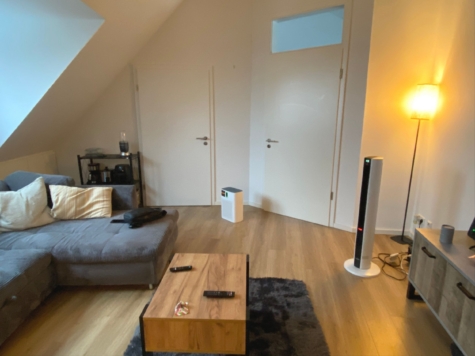 Stilvolle 2-Zimmer-Dachgeschosswohnung mit EBK und Dachterrasse! - Wohnbereich aktuell (85960)