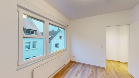 Stilvolles Wohnen in Aasee-Nähe: Exklusive 2-Zimmer-Wohnung - Schlafzimmer (85267)