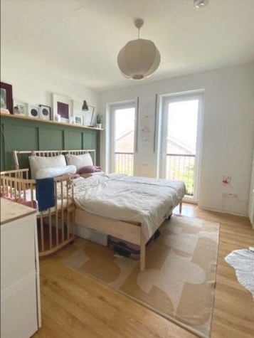 Schöne 3-Zimmer-Wohnung mit EBK und Balkon in Roxel - Schlafzimmer (88865)